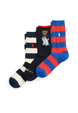 Polo Ralph Lauren Чорапи дълги дамски Br Gift Box 455942344001 Grey - Mera.bg