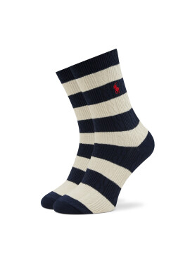 Polo Ralph Lauren Чорапи дълги дамски Rugby Cable 455942322002 Тъмносин - Mera.bg