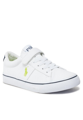Polo Ralph Lauren Гуменки Sayer Ps RF104093 White Recycled Canvas/Navy/Citron w/ Citron PP - Mera.bg