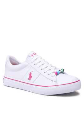 Polo Ralph Lauren Гуменки Sayer RF104120 White Smooth/Pink w/ Pink PP & Beads - Mera.bg