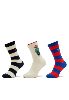 Polo Ralph Lauren Комплект 3 чифта дълги чорапи дамски 455950827002 Цветен - Mera.bg
