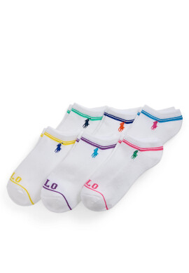 Polo Ralph Lauren Комплект 6 чифта дълги чорапи дамски Clr Logo 6Pk 455942336001 Grey - Mera.bg