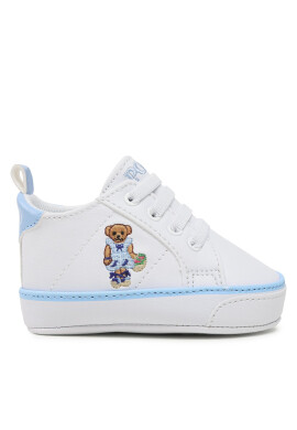 Polo Ralph Lauren Сникърси Quilton Bear Gore Hi Layette RL100730 White Smooth/Blue w/ Strawberry Bear - Mera.bg