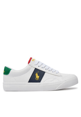 Polo Ralph Lauren Сникърси RL00564110 J White Tumbled/Navy/Green W/ Yellow Pp - Mera.bg