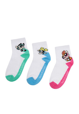Powerpuff Girls Къси чорапи CEO-ACCCS-AW25-314WBPPG(3-PACK) Бял - Mera.bg