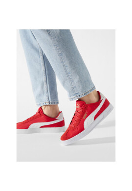 Puma Сникърси Club Nylon 384822 02 High Risk Red/White/Gold - Mera.bg