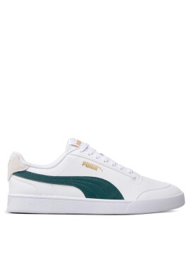 Puma Сникърси Shuffle 309668 22 White/Varsitygreen/Gold - Mera.bg