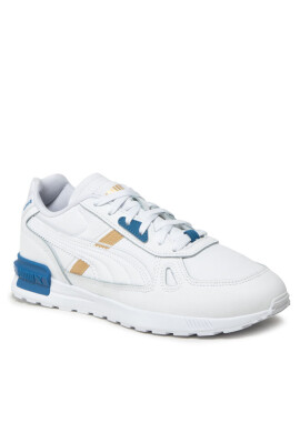Puma Сникърси Gravition Pro Fc 386479 01 White/Lake Blue/Gold - Mera.bg