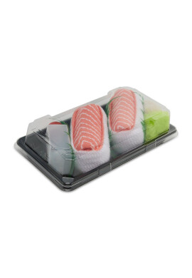Rainbow Socks Чорапи дълги дамски Sushi Socks Box Salmon Nigiri Розов - Mera.bg