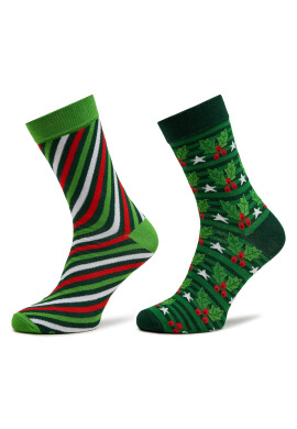 Rainbow Socks Комплект 2 чифта дълги чорапи дамски Xmas Socks Balls Adults Gifts Pak 2 Цветен - Mera.bg