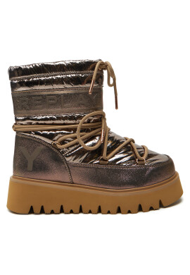 REPLAY Апрески Shiny-Effect Harper United Lace-Up GWF4R.000.C0002T Златист - Mera.bg