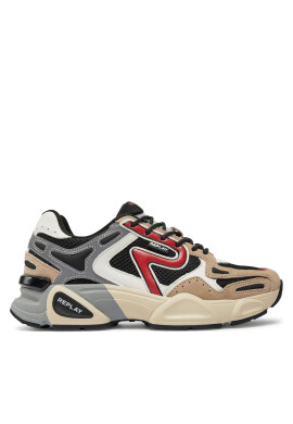 Replay Сникърси GMS9M.000.C0002T Beige/Black/Red - Mera.bg