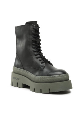 Replay Туристически oбувки Nathalie GWL82.000.C0003L Black Mil Grn 1659 - Mera.bg