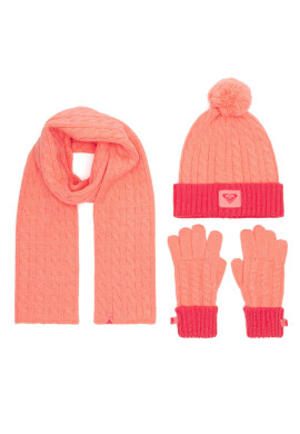 Roxy Комплект шапка шал и ръкавици RX-KF-001-AW24 Оранжев - Mera.bg