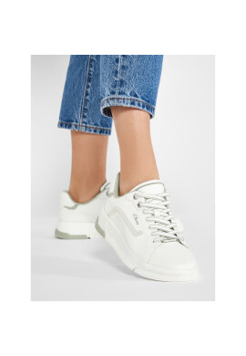s.Oliver Сникърси 5-23626-30 Wht/Soft Green 127 - Mera.bg