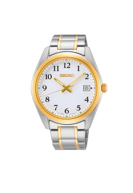 Seiko Часовник Classic Quartz SUR460P1 Сребрист - Mera.bg