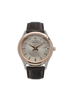 Seiko Часовник Classic SUR422P1 Кафяв - Mera.bg