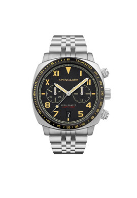 Spinnaker Часовник Hull California Chrono SP-5092-11 Silver/Black - Mera.bg