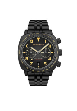 Spinnaker Часовник Hull California Chrono SP-5092-44 Black/Black - Mera.bg