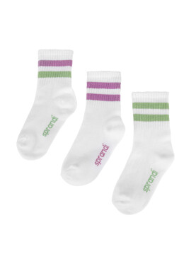 Sprandi Дълги чорапи 0KB-001-SS25 (3-PACK) Бял - Mera.bg