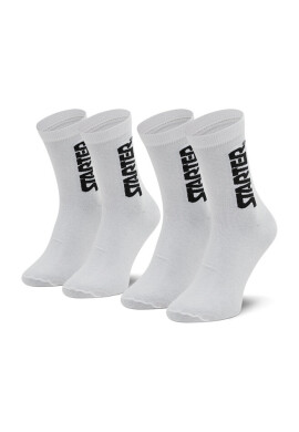 Starter Комплект 2 чифта дълги чорапи мъжки SUS-006 White/Black 300 - Mera.bg