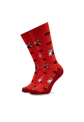 Stereo Socks Дълги чорапи unisex Mammoth Червен - Mera.bg