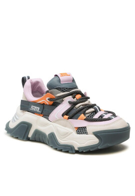 Steve Madden Сникърси Kingdom Sneaker SM11002519 SM11002519-82C Greige/Org - Mera.bg