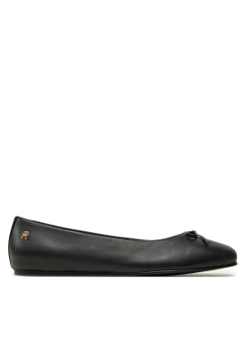 Tommy Hilfiger Балеринки Ballerina Leather Flat Bow FW0FW08359 Черен - Mera.bg