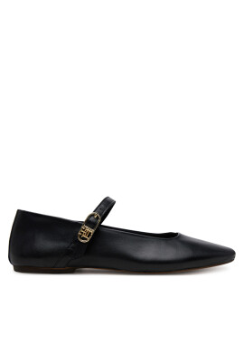 Tommy Hilfiger Балеринки Leather Maryjane Ballerina FW0FW08651 Черен - Mera.bg