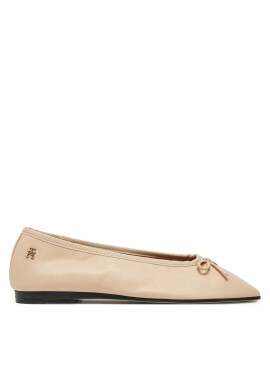 Tommy Hilfiger Балеринки Soft Leather Ballerina Bow FW0FW08355 Розов - Mera.bg
