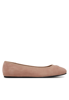 Tommy Hilfiger Балеринки Th Hardware Suede Ballerina FW0FW08655 Бежов - Mera.bg