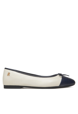 Tommy Hilfiger Балеринки Toe Cap Leather Ballerina FW0FW08759 Бежов - Mera.bg
