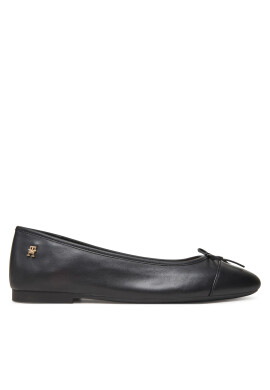 Tommy Hilfiger Балеринки Toe Cap Leather Ballerina FW0FW08759 Черен - Mera.bg