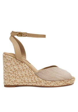 Tommy Hilfiger Еспадрили Chambray High Wedge Espadrille FW0FW08588 Бежов - Mera.bg