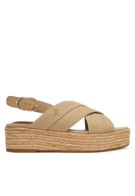 Tommy Hilfiger Еспадрили Denim Espadrille Platform Sandal FW0FW08669 Бежов - Mera.bg