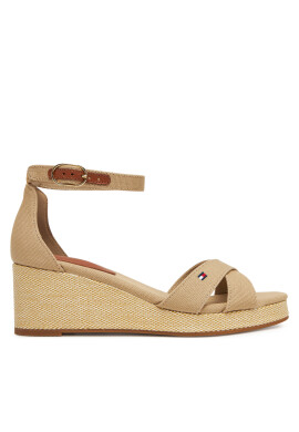 Tommy Hilfiger Еспадрили Flag Criss-Cros Mid Wedge Espad FW0FW08481 Бежов - Mera.bg