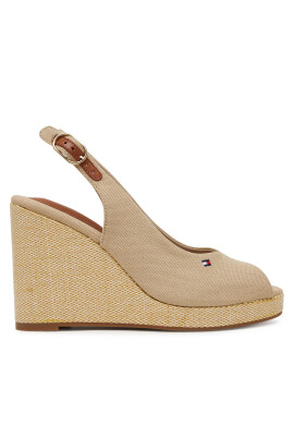 Tommy Hilfiger Еспадрили Flag High Wedge Espad Slingback FW0FW08597 Бежов - Mera.bg