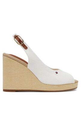 Tommy Hilfiger Еспадрили Flag High Wedge Espad Slingback FW0FW08597 Бял - Mera.bg