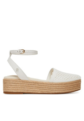 Tommy Hilfiger Еспадрили Knit Mesh Espadrille Platform FW0FW08743 Бял - Mera.bg