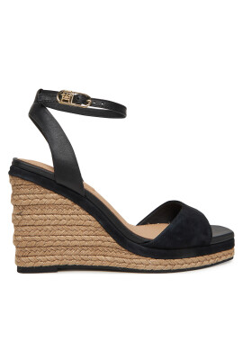 Tommy Hilfiger Еспадрили Leather & Suede High Wedge Espad FW0FW08803 Черен - Mera.bg