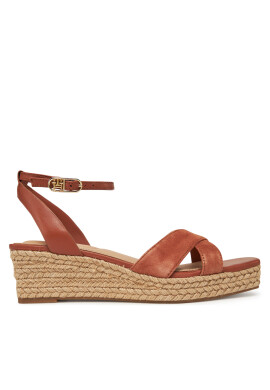 Tommy Hilfiger Еспадрили Leather & Suede Mid Wedge Espad FW0FW08804 Кафяв - Mera.bg