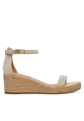 Tommy Hilfiger Еспадрили Suede Ankle Mid Wedge Espadrille FW0FW08479 Бежов - Mera.bg