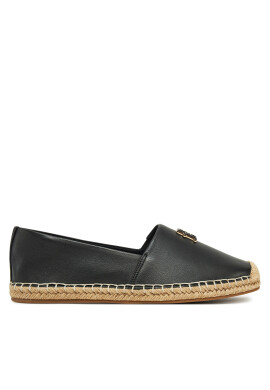 Tommy Hilfiger Еспадрили Th Logo Leather Espadrille FW0FW08540 Черен - Mera.bg