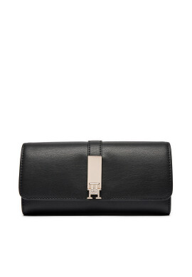 Tommy Hilfiger Голям дамски портфейл Heritage Lrg Flap AW0AW16338 Черен - Mera.bg