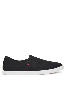 Tommy Hilfiger Гуменки Canvas Slip-On Sneaker FW0FW08640 Черен - Mera.bg