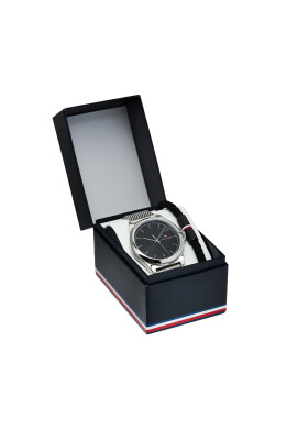 Tommy Hilfiger Комплект часовник и гривна Norris 2770158 Silver/Black - Mera.bg