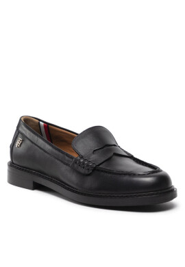 Tommy Hilfiger Лоуфъри Th Preppy Flat Loafer FW0FW06676 Черен - Mera.bg