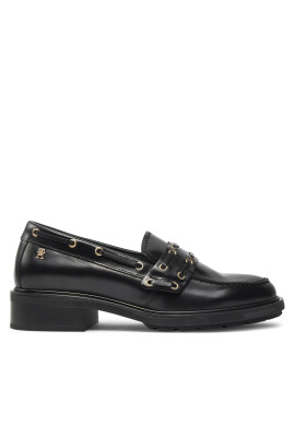 Tommy Hilfiger лоуфъри с дебела подметка Nautical Eyelets FW0FW08148 Черен - Mera.bg