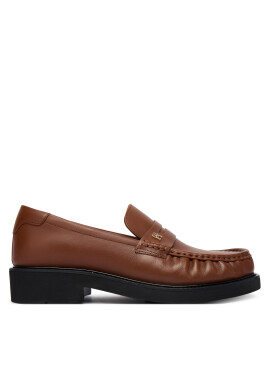 Tommy Hilfiger лоуфъри с дебела подметка Th Square Toe Leather Loafer FW0FW08977 Кафяв - Mera.bg
