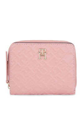 Tommy Hilfiger Малък дамски портфейл Th Refined Med Za Mono AW0AW15755 Розов - Mera.bg